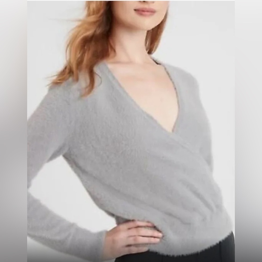 Banana Republic- Long sleeve eyelash wrap sweater.